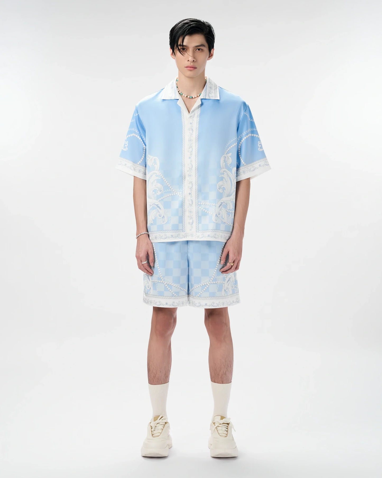 MTNA Short - Sleeved Silk Shirt