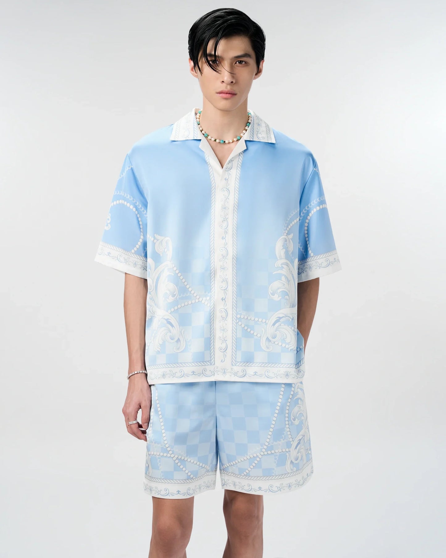 MTNA Short - Sleeved Silk Shirt